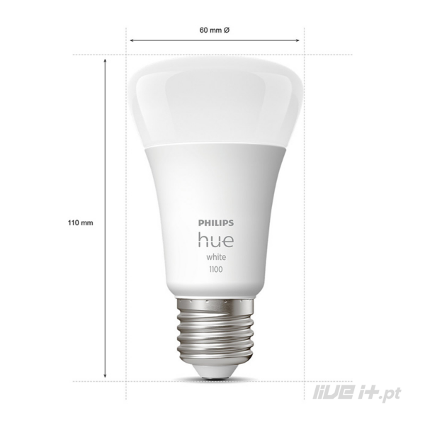 Philips Hue E27 White LED 9.5W A60